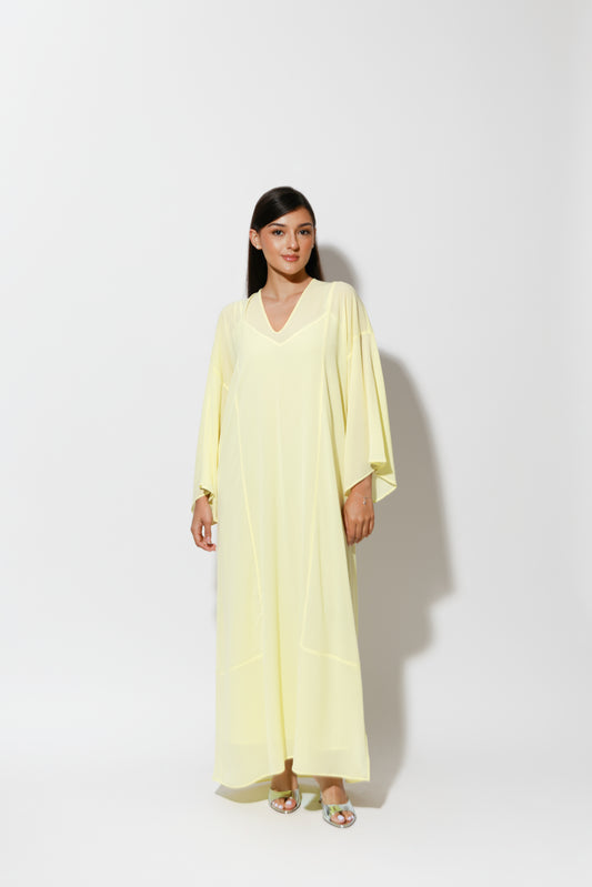 Sheer chiffon kaftan