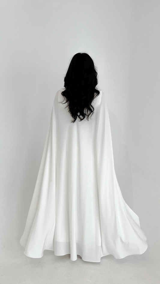 Cape crepe dress