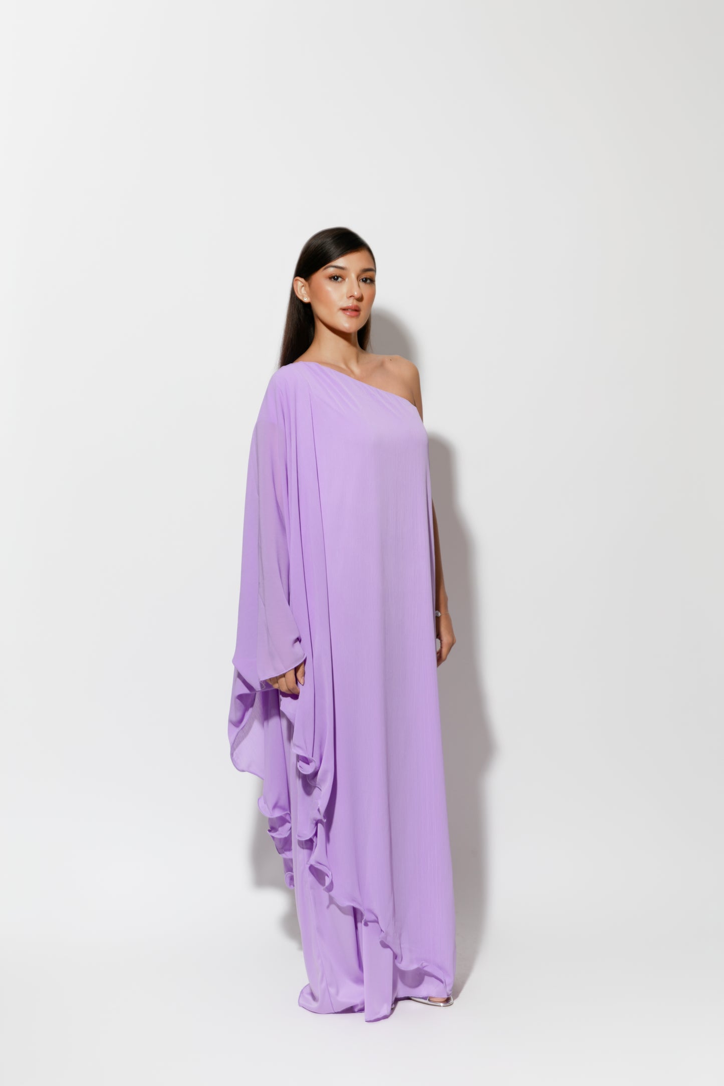 One Shoulder Chiffon Maxi Dress LOUA One Shoulder Chiffon Maxi Dress LOUA